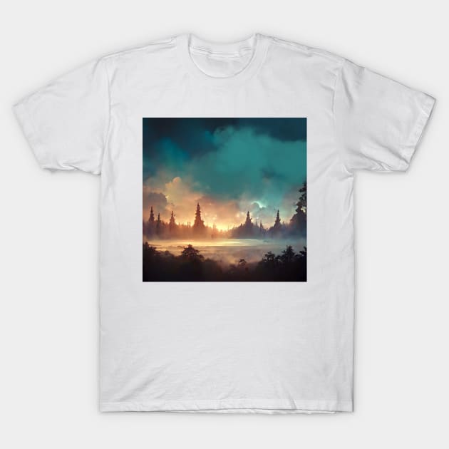 Nature Dream Landscape T-Shirt by Salogwyn